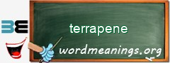 WordMeaning blackboard for terrapene